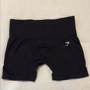 Gymshark Black High-Waisted Gym Shorts